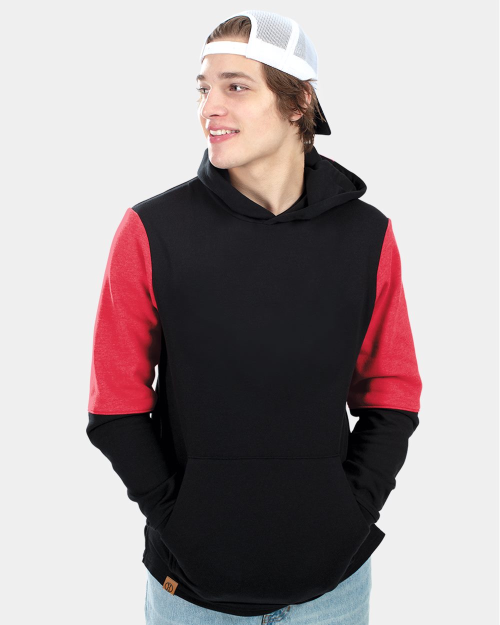 Youth All-American Team Fleece Colorblocked Hooded Sweatshirt - 222681 2