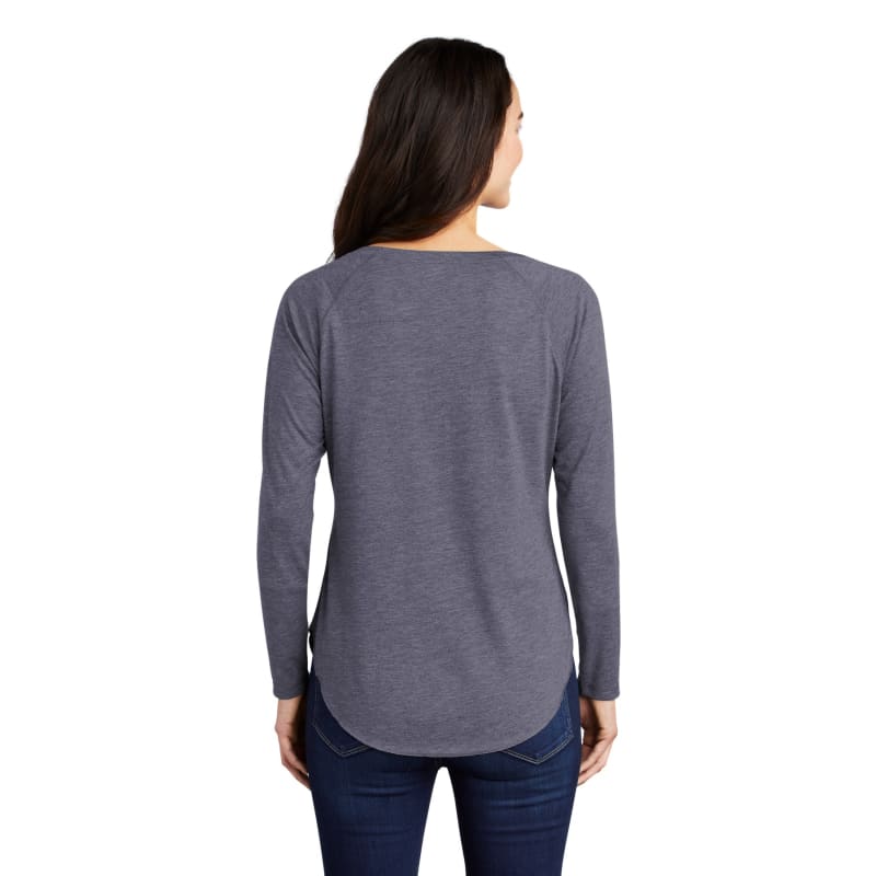 Sport-Tek Women's PosiCharge Long Sleeve Tri-Blend Wicking Scoop Neck Raglan Tee 54