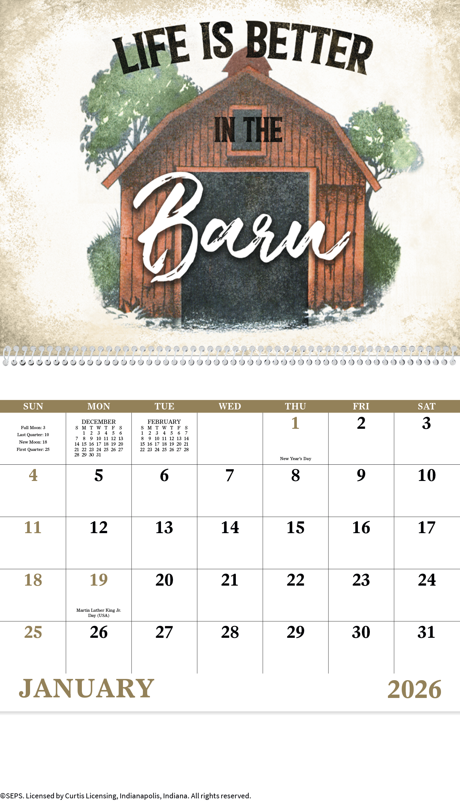 Good Value™ Country Days - Spiral Calendar 4