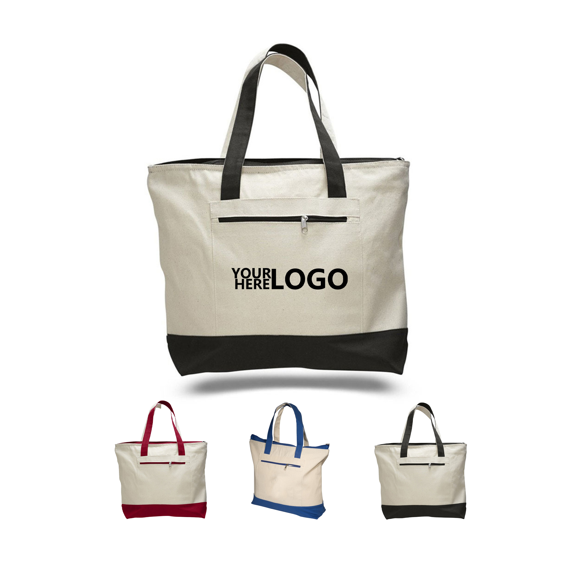 12oz Multi-Panel Canvas Shoulder Bag 1