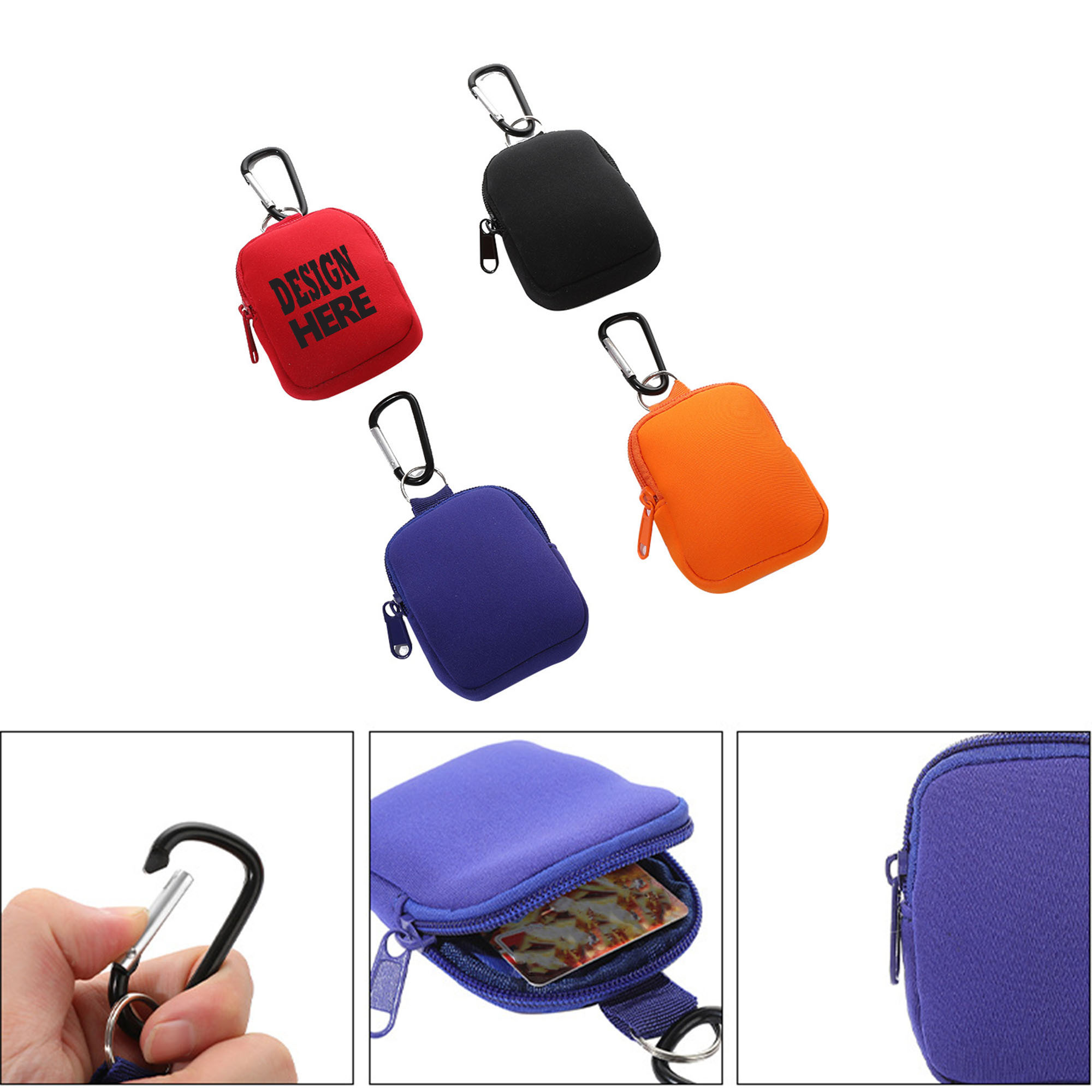 Round Tactical Mini Pouch Outdoor Neoprene Bag 2