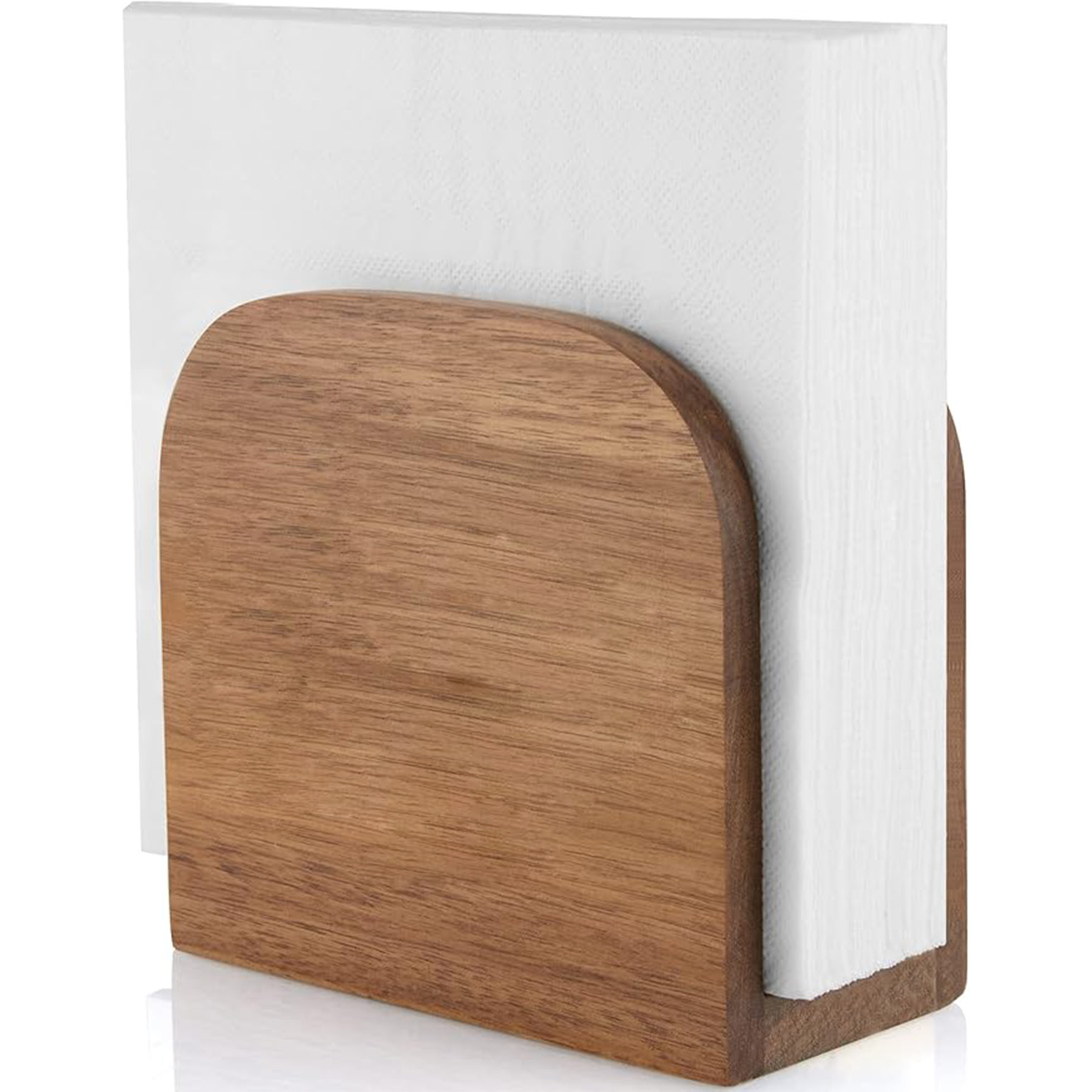 Upright Wooden Napkin Dispenser 4