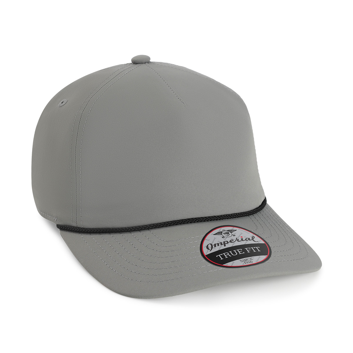 Imperial 5054U The Harrison 5-Panel Performance Rope Cap with Leatherette Patches or Embroidery 22