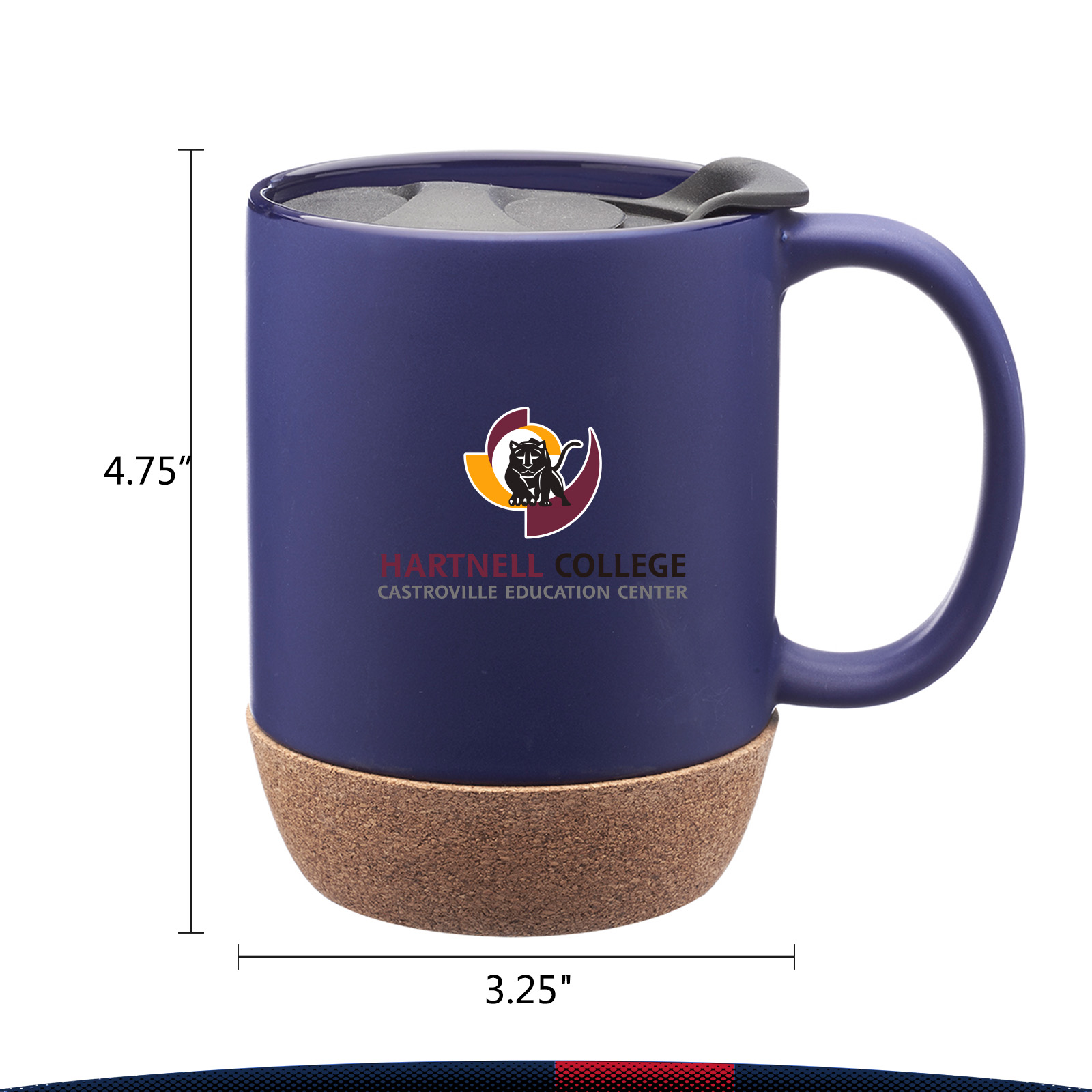 13 oz.Coffee Ceramic Mugs with Cork Bottom 2