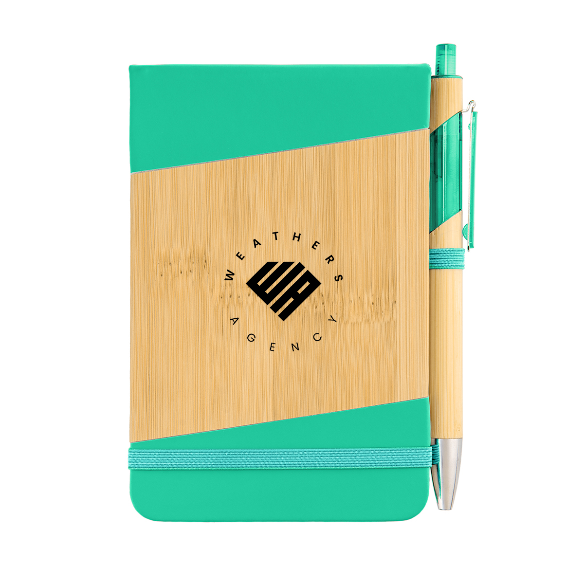 Bamboo Look Jotter & Pen 33