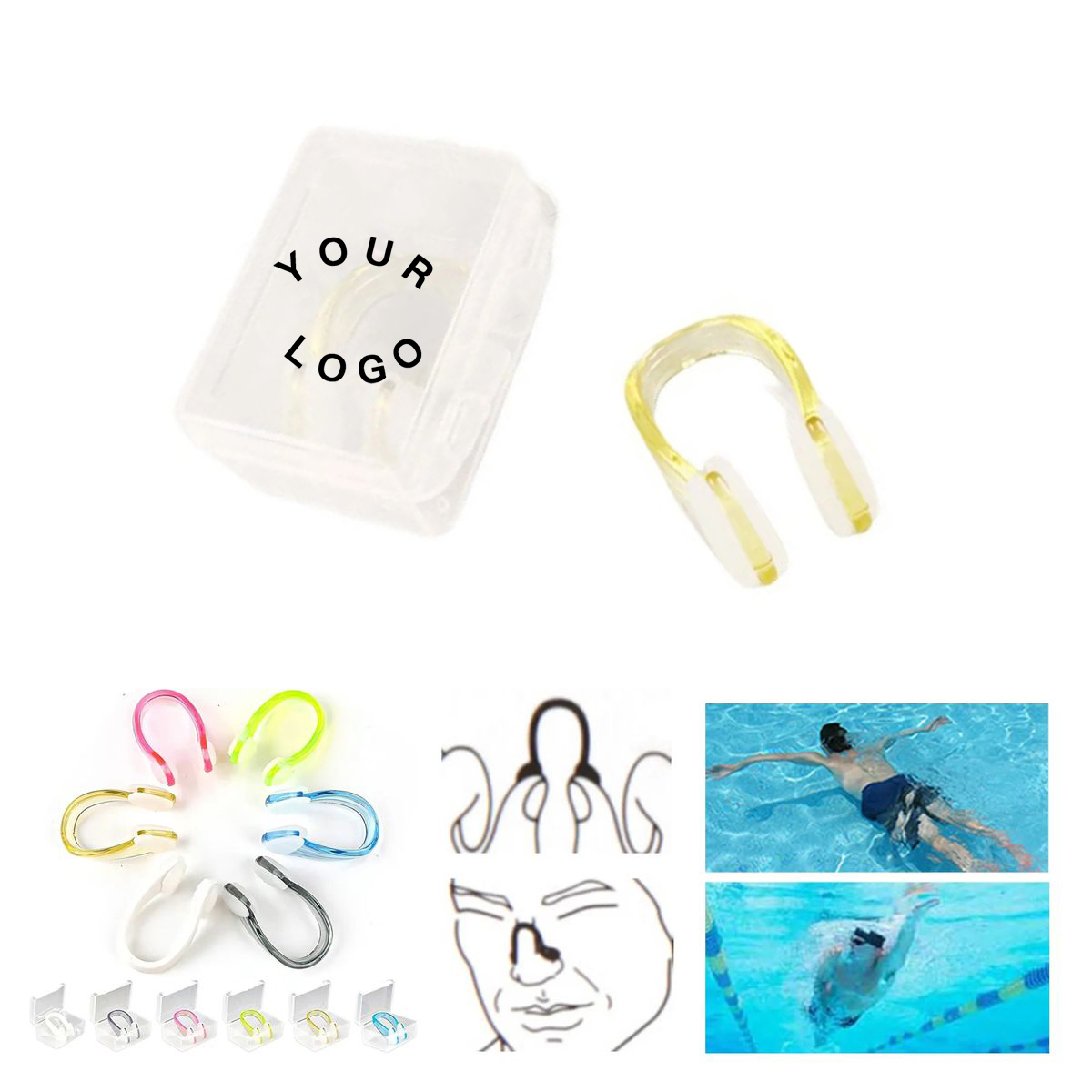 Lightweight Silicone Nose Clip for Pool Use 2