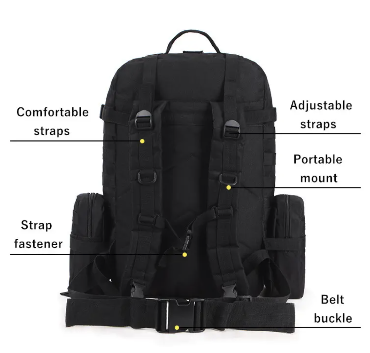 Detachable Tactical Backpack Military Army Rucksack 4