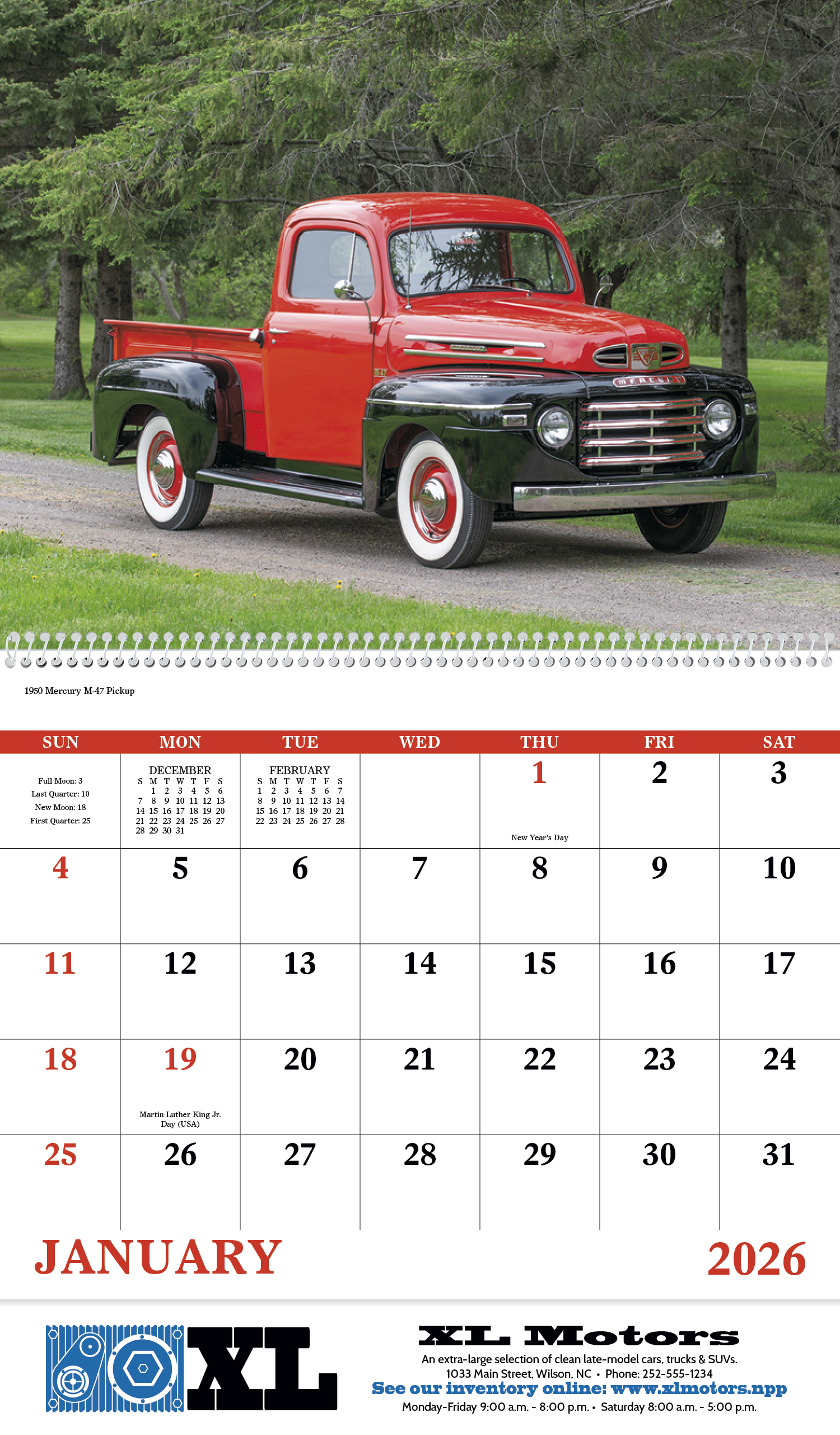 Good Value™ Treasured Trucks - Spiral Calendar 9