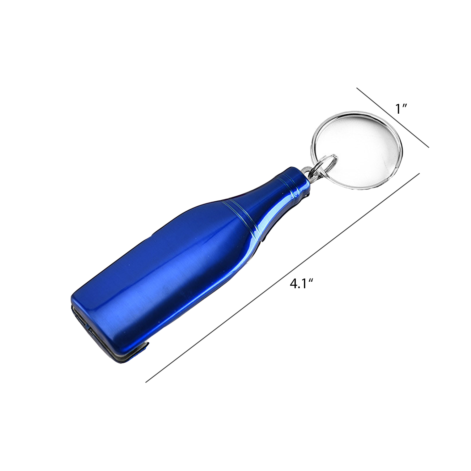 4 in 1 Stainless Steel Bottle Shape Multi Function Key Chain 5