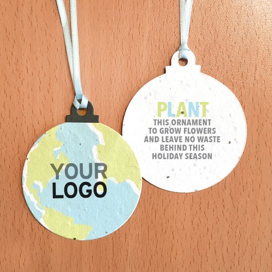 Plantable Earth Christmas Ball Ornaments 3