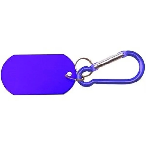 Aluminum Metallic Key Holder & Dog Tag w/Carabiner 7