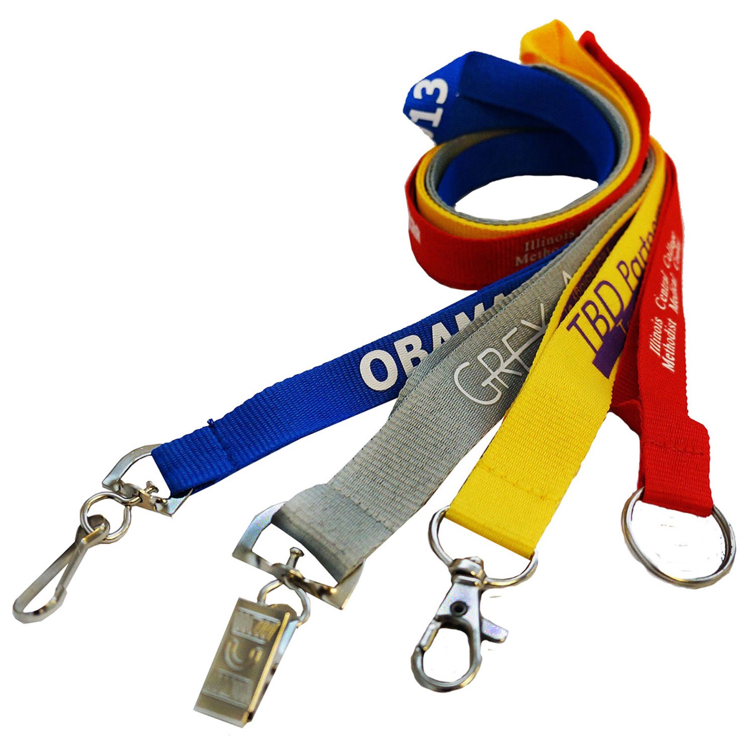 5 Days Rush Polyester Lanyards 3/4" 9