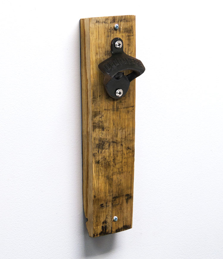 Wall-Mount Stave Bottle Opener