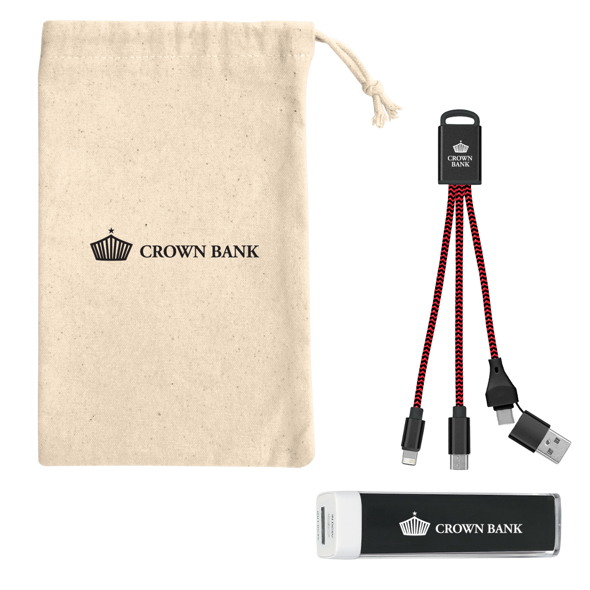 Braided Charging Buddy & Micro Fiber Cloth Set