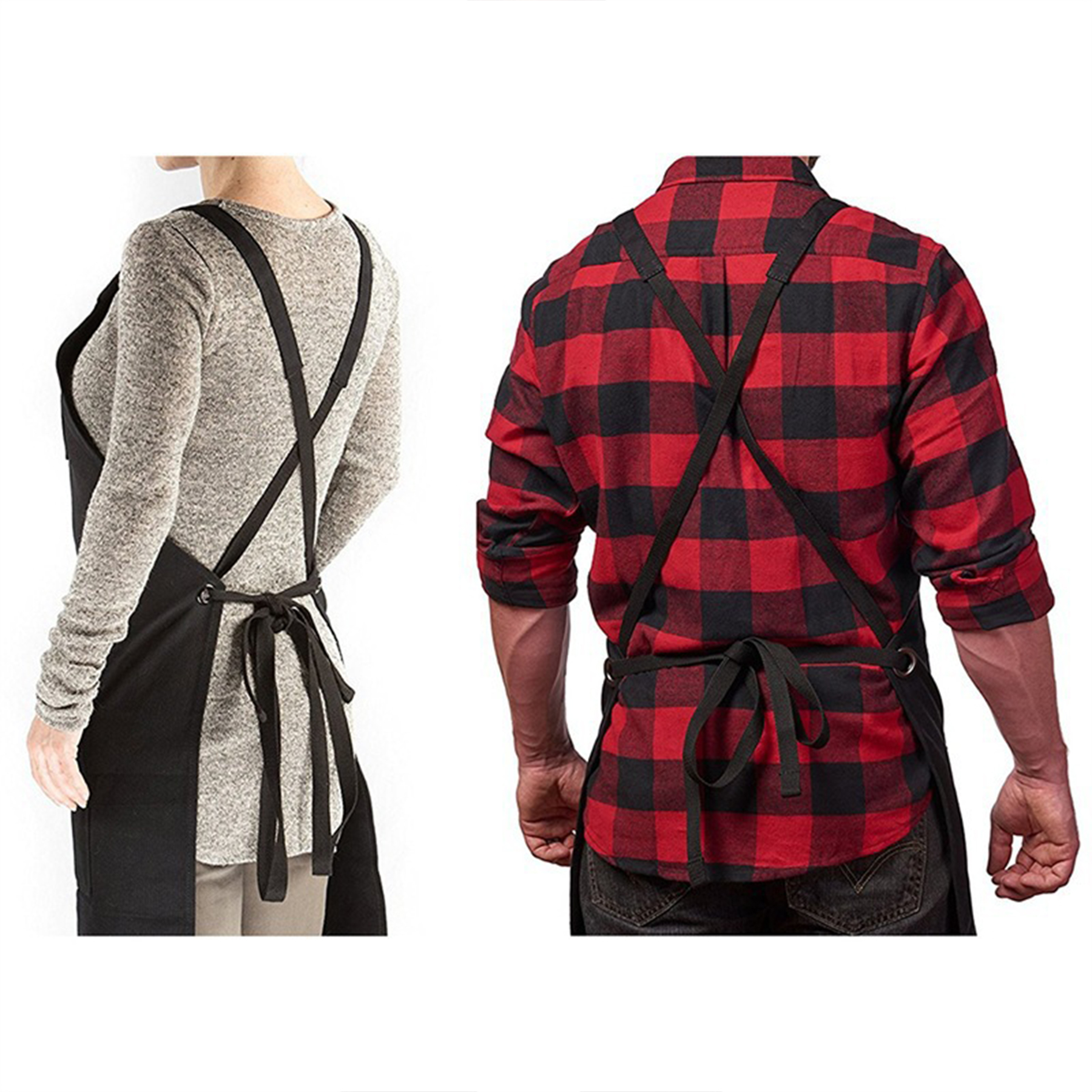 Canvas Sleeveless Multi-Pocket Apron 6