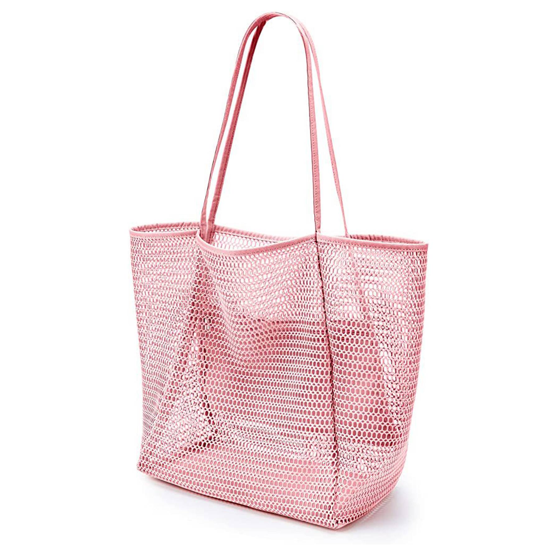 Polyester Casual Beach Mesh Tote Bag 5