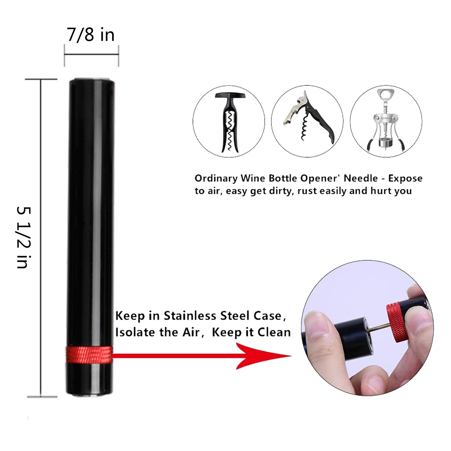 Red Wine Needle Opener 4