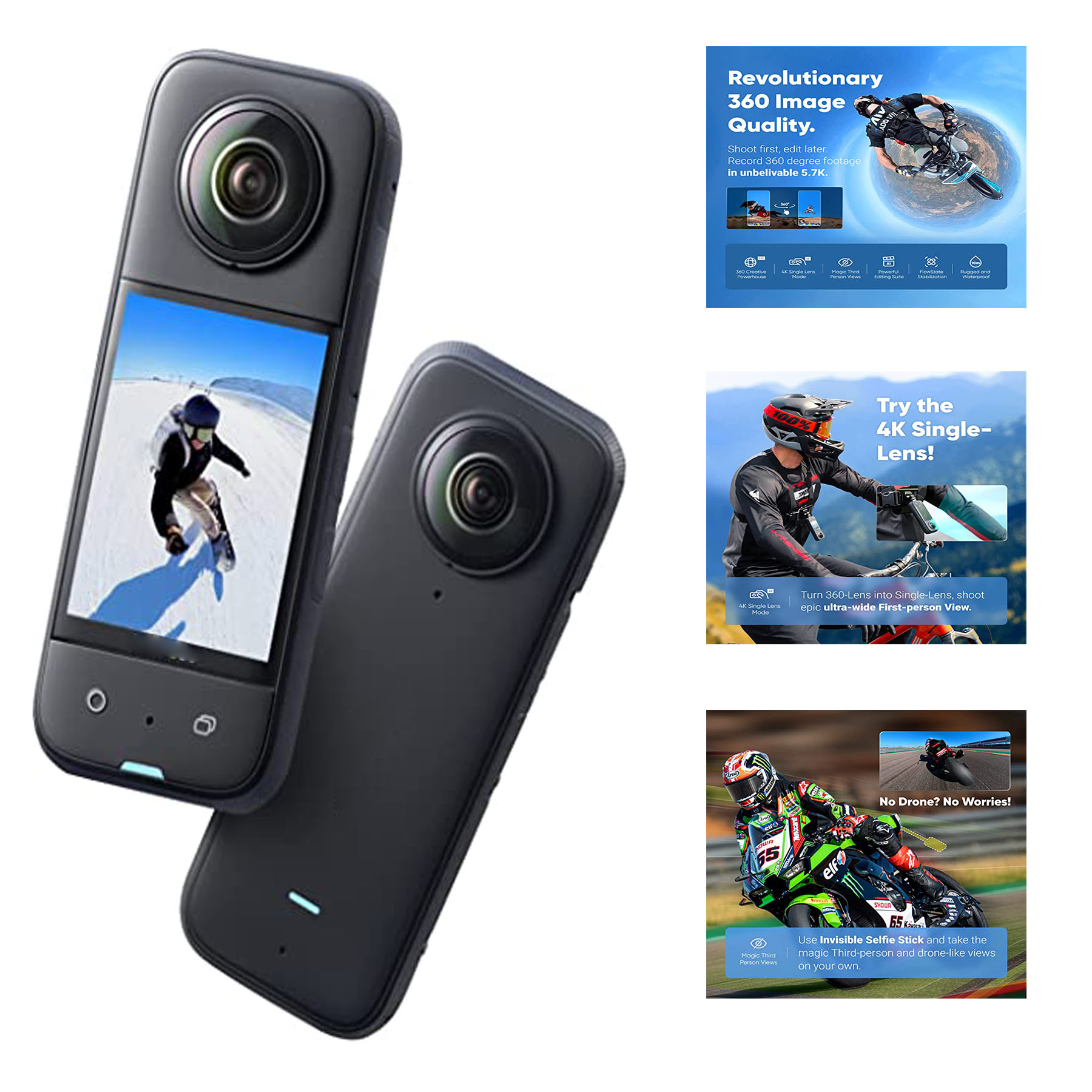 Waterproof 360 Sports Camera 2