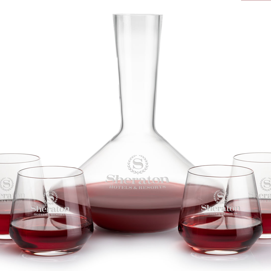 Tucson Carafe & Stemless Wine Set 5