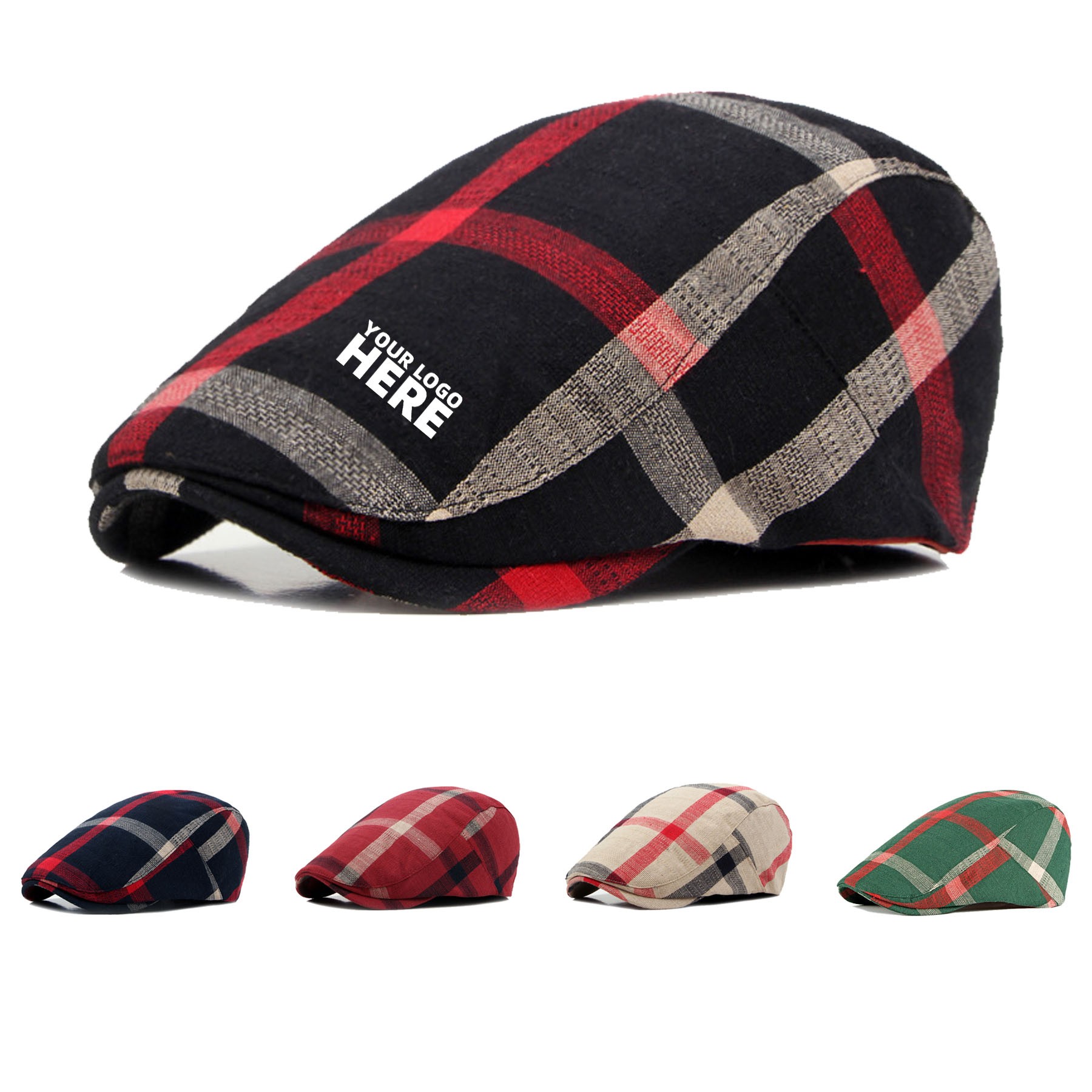 American Vintage Plaid Style Gatsby Hats
