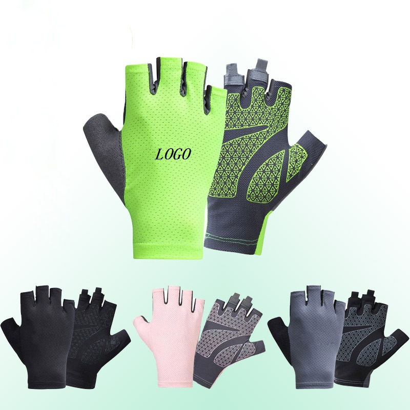 Summer Sport Ice Silk Half Finger Glove 2