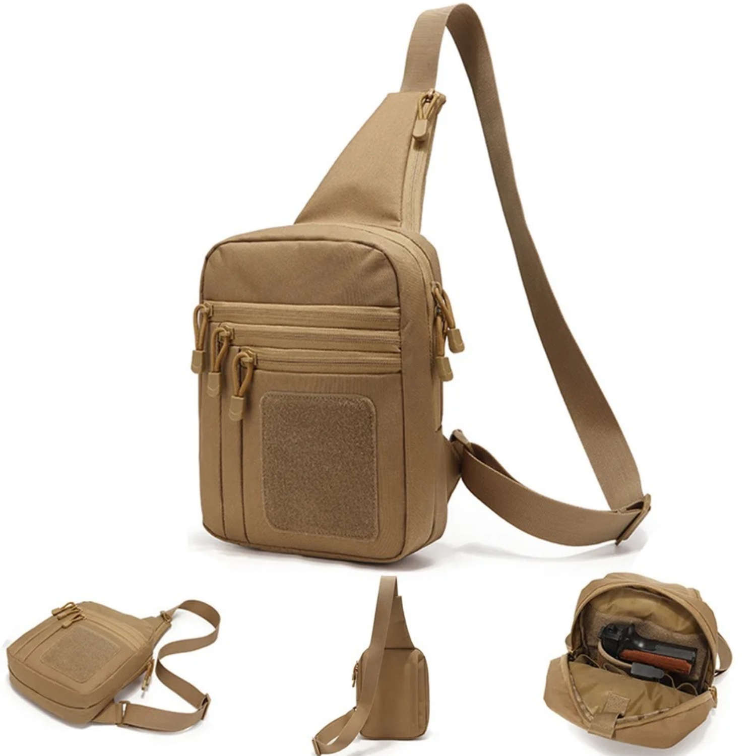 Waterproof Oxford Tactical Sling Chest Bag 8