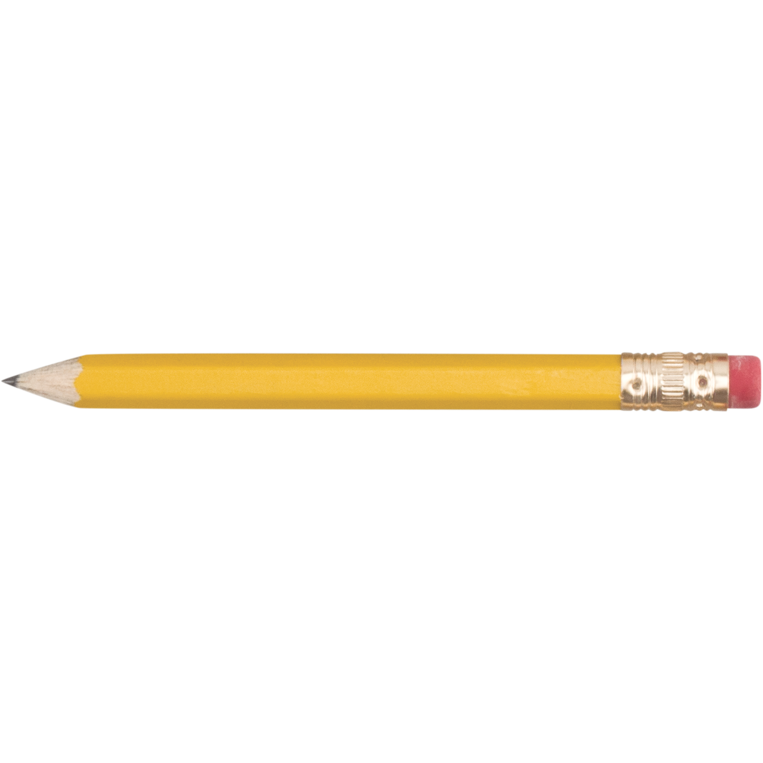 Hex Wooden Golf Pencil With Eraser 6
