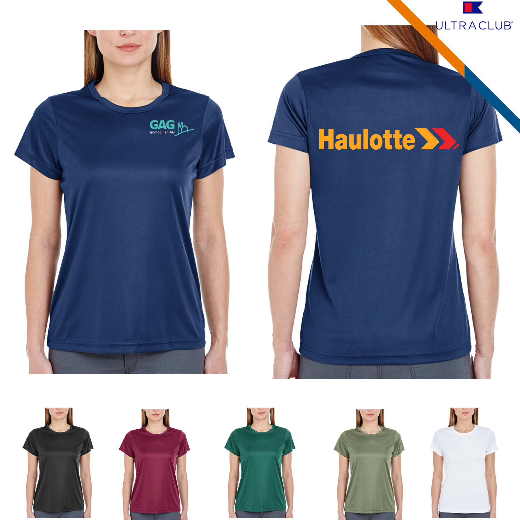 UltraClub® 4 oz Ladies' Cool & Dry Performance T-Shirts 5