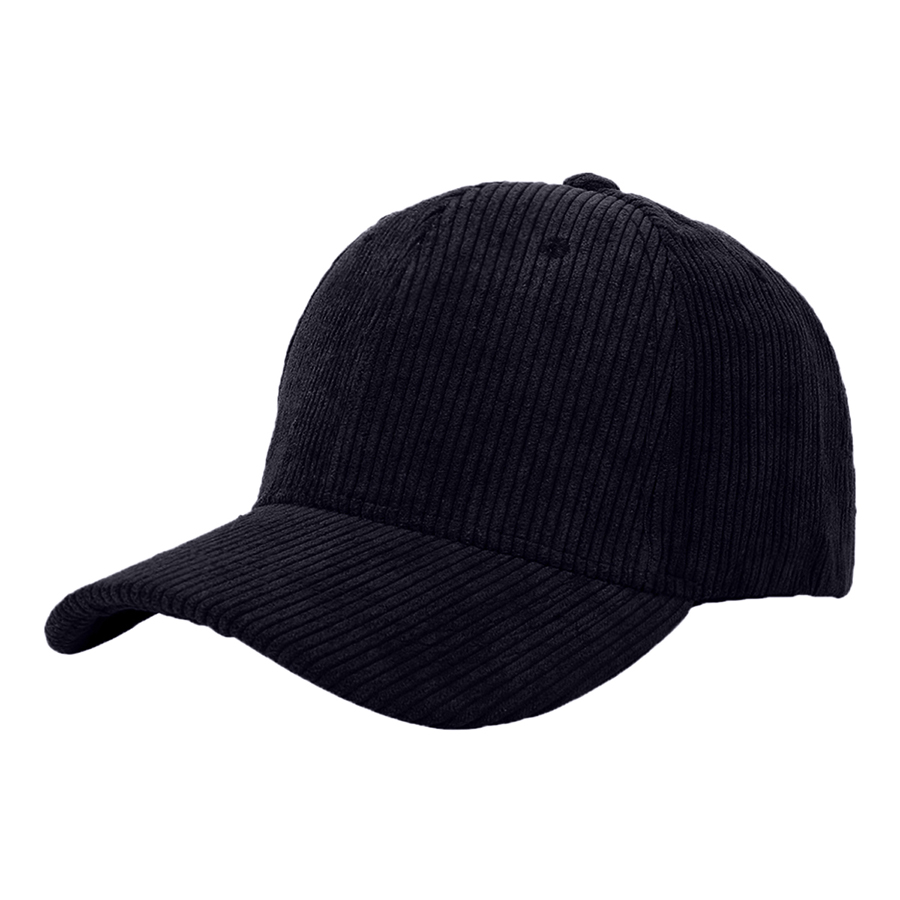 Stock Corduroy 6-Panel Structured Cap w/ Metal Buckle 42