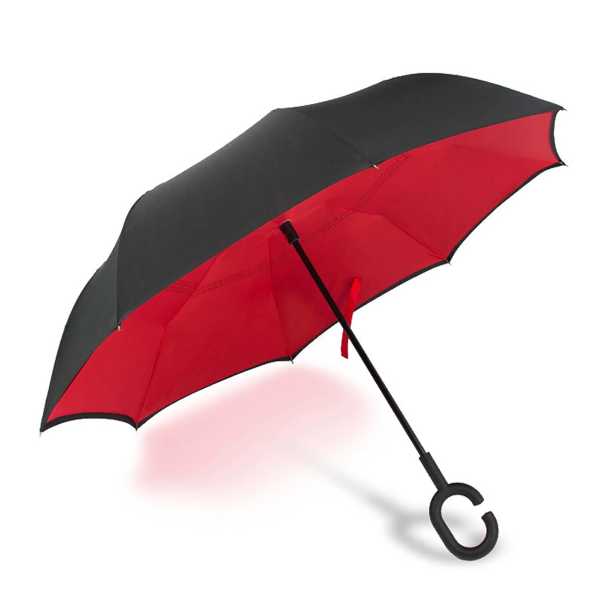 C Shape Handle Double Layer Inverted Umbrella 4