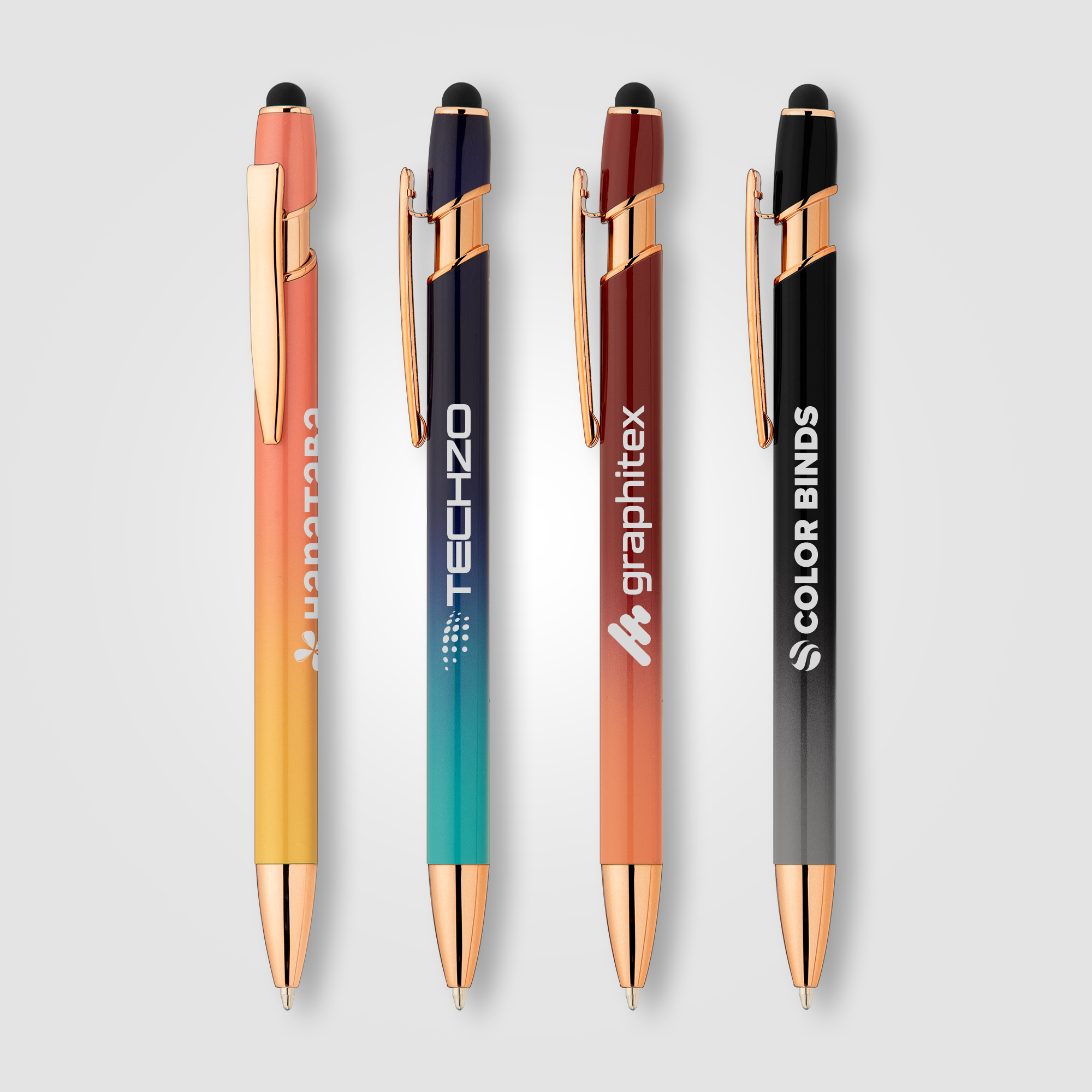Ellipse Ombre Rose Gold Stylus Pen 15