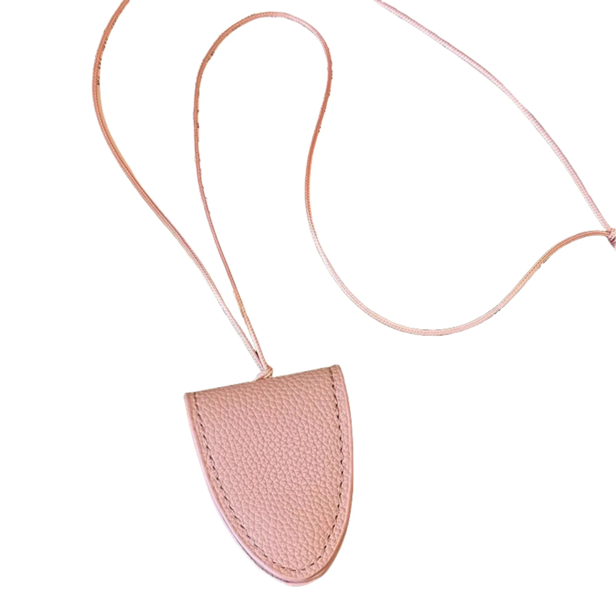 PU Leather Neck Hanging Magnetic Sunglasses Holder 11