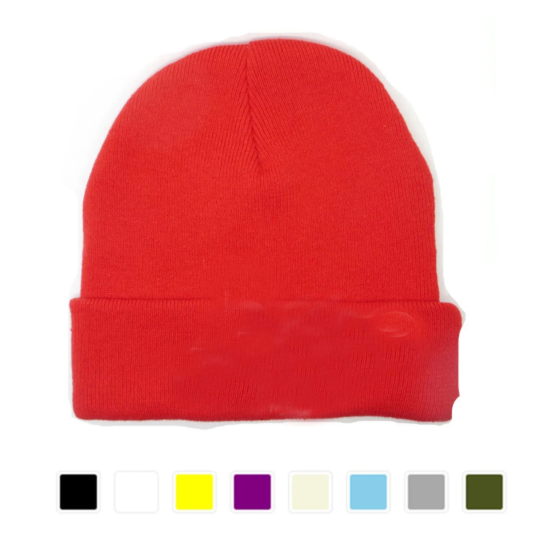 12" Knit Beanie Acrylic Cap 1