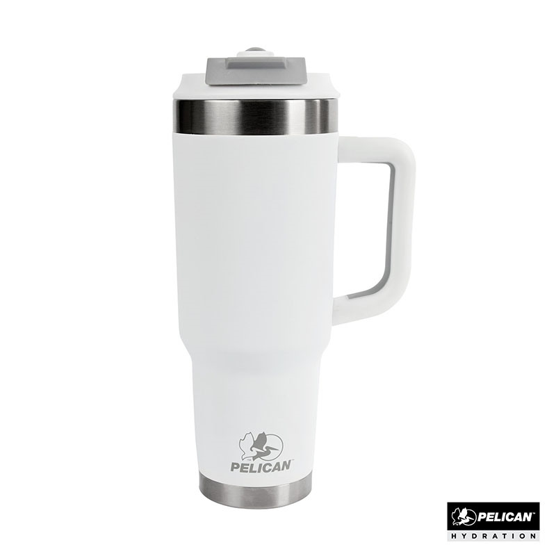 Pelican Porter™ Dual 40 oz. Dual Lid, Recycled Double Wall Stainless Steel Travel Tumbler 22