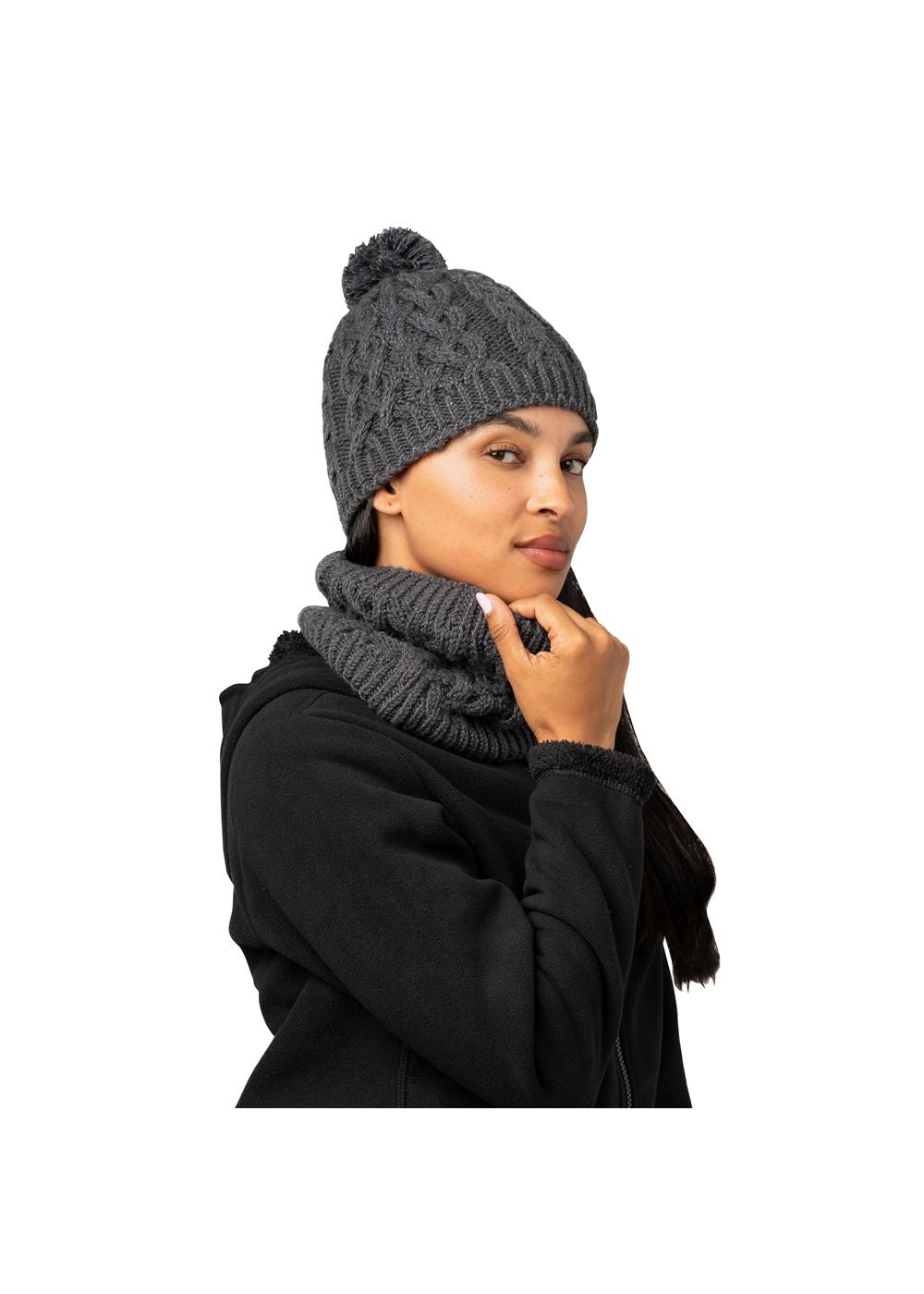 Storm Creek Women's Freeze Baby Fleece-Lined Cable Knit Pom Hat