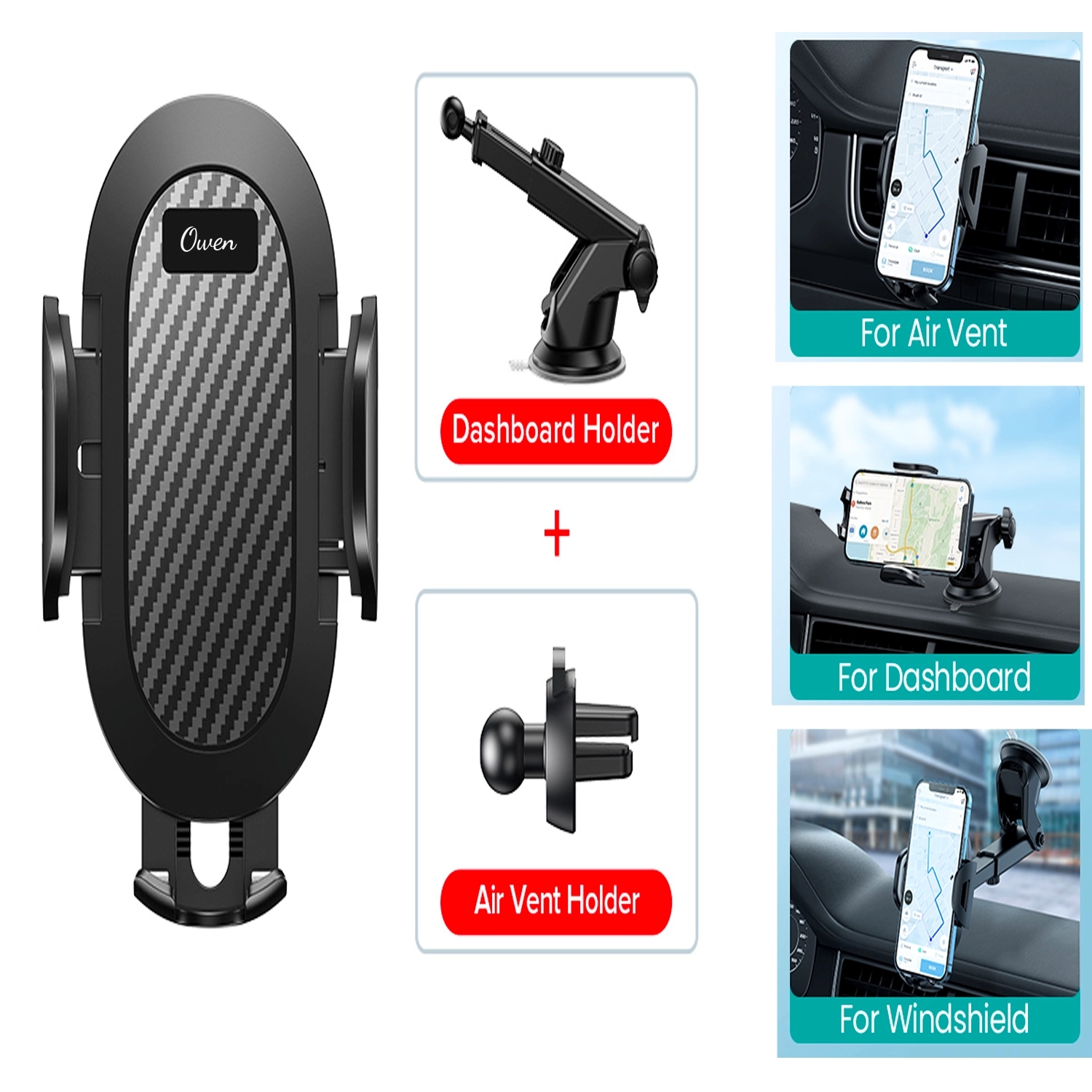 Hands-Free Stand Phone Holder For Car 2