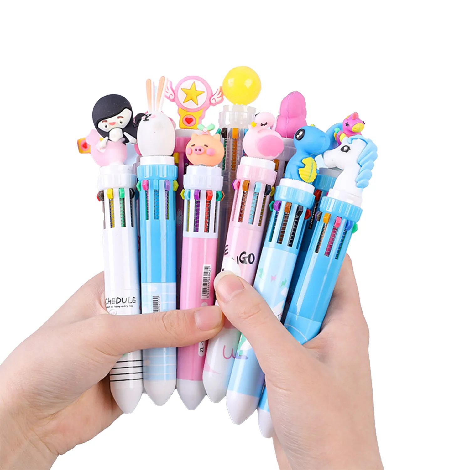 Cartoon Ten Color Shuttle Pens 2