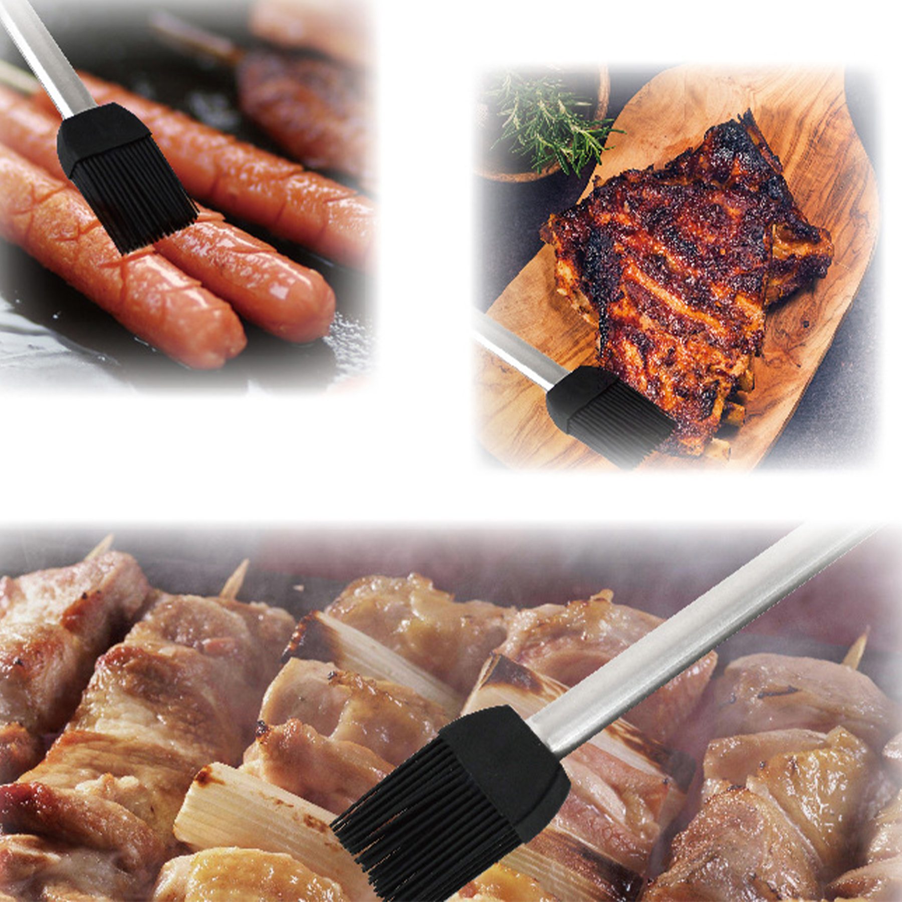 Stainless Steel Handle Oil Brush 3