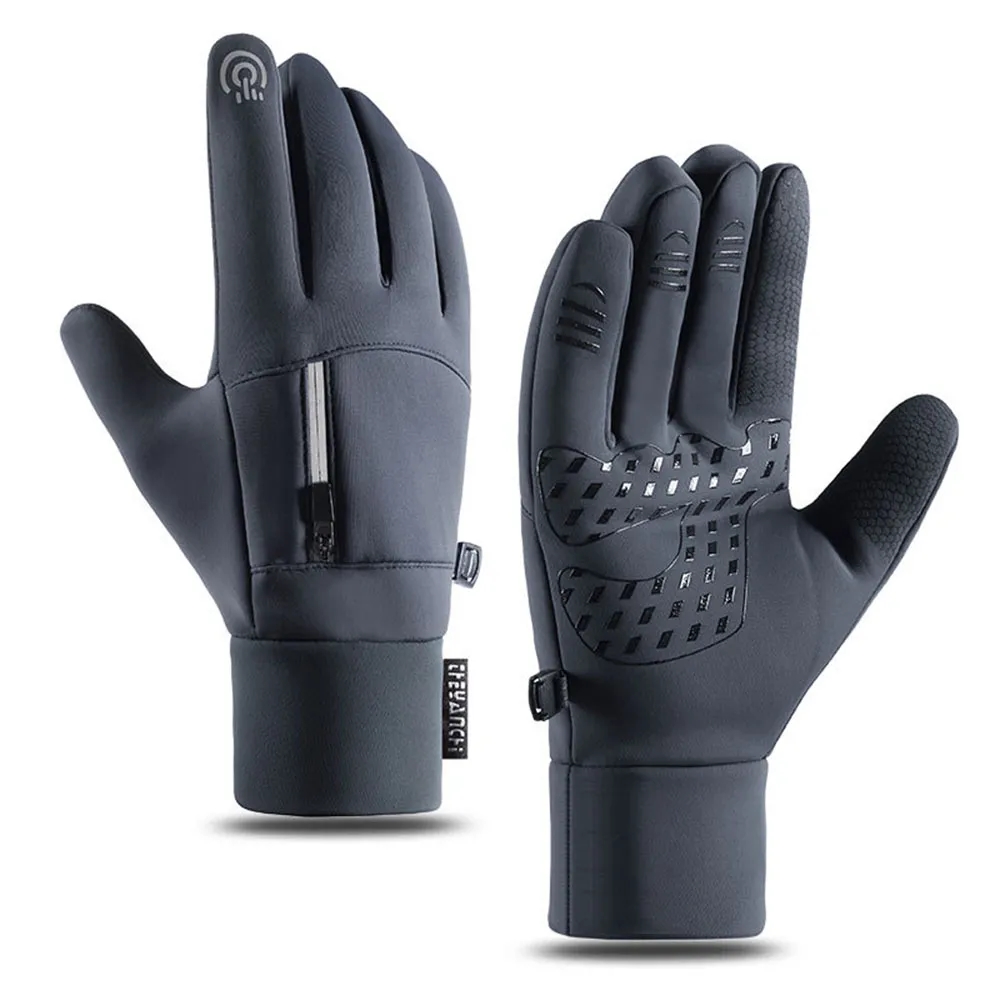 Waterproof Anti Slip Warm Gloves With Storage 2