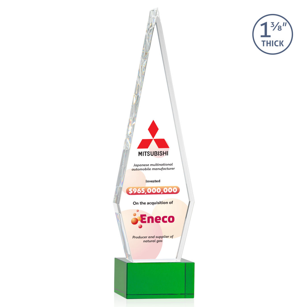 Springfield VividPrint™ Award on Hancock Base - Green 15