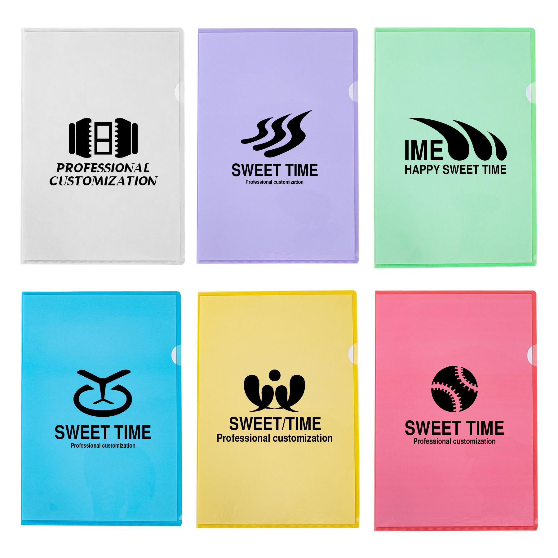 L-shaped Transparent Folder 1
