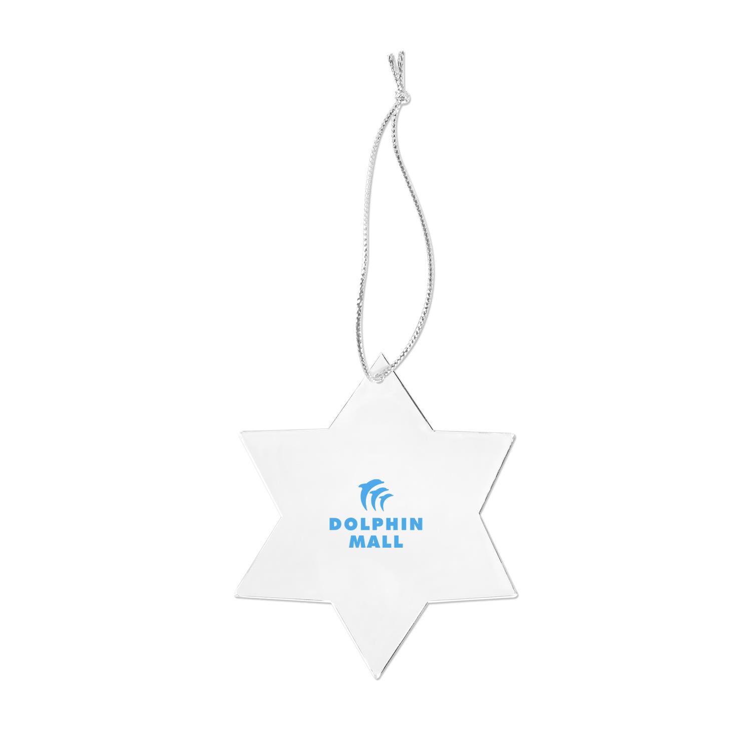 Acrylic Style Star of David Ornament