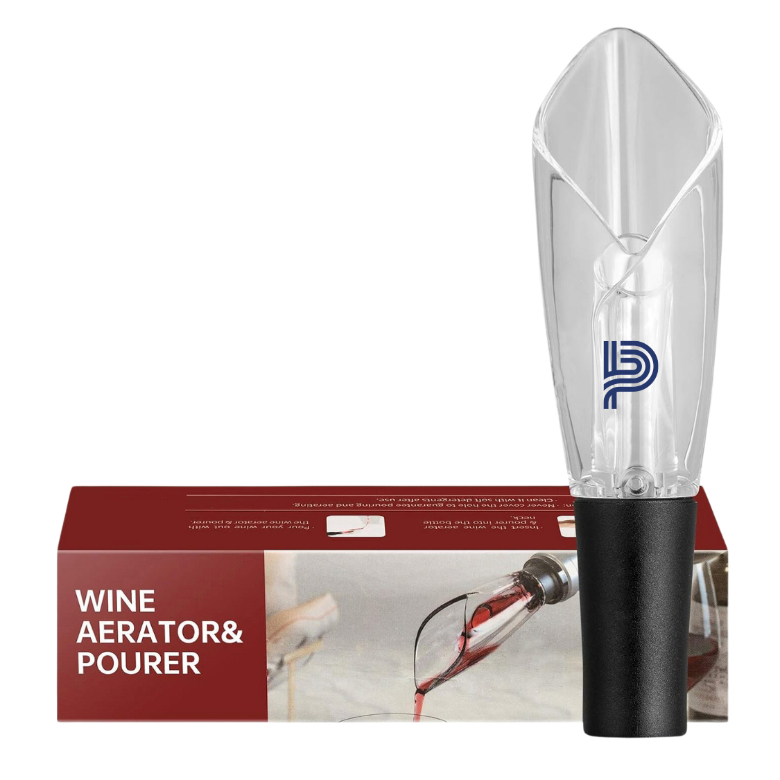 WineVault Tulip-Style Wine Aerator Pourer 3