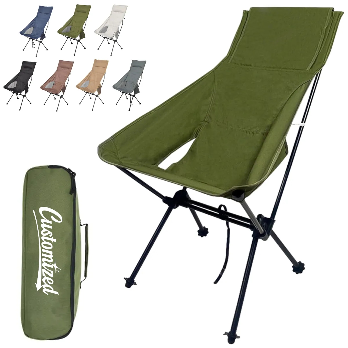 Adjustable Folding Outdoor Beach Moon Lounge Chair 8