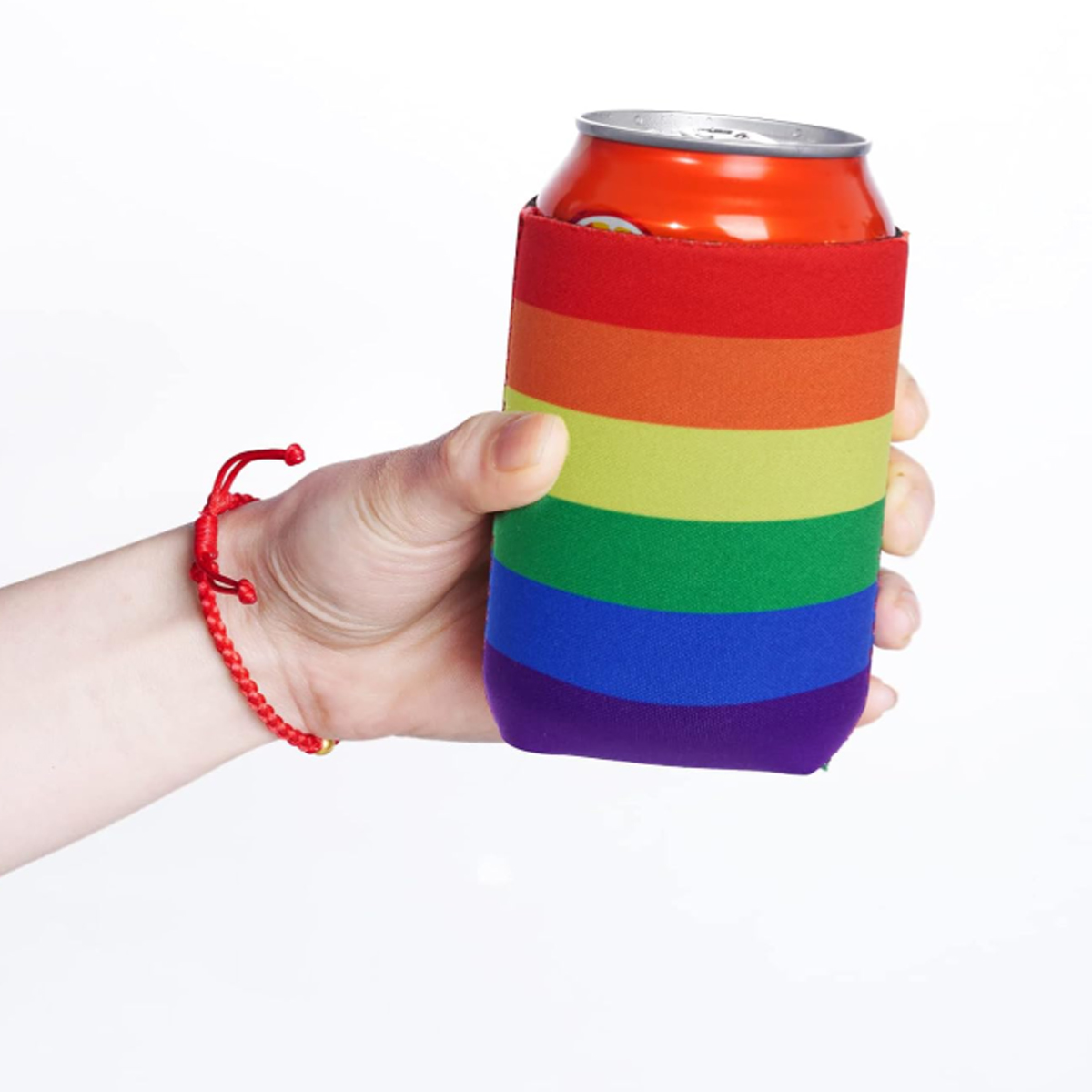 Rainbow Neoprene Can Cooler Sleeve for Pride Events 6