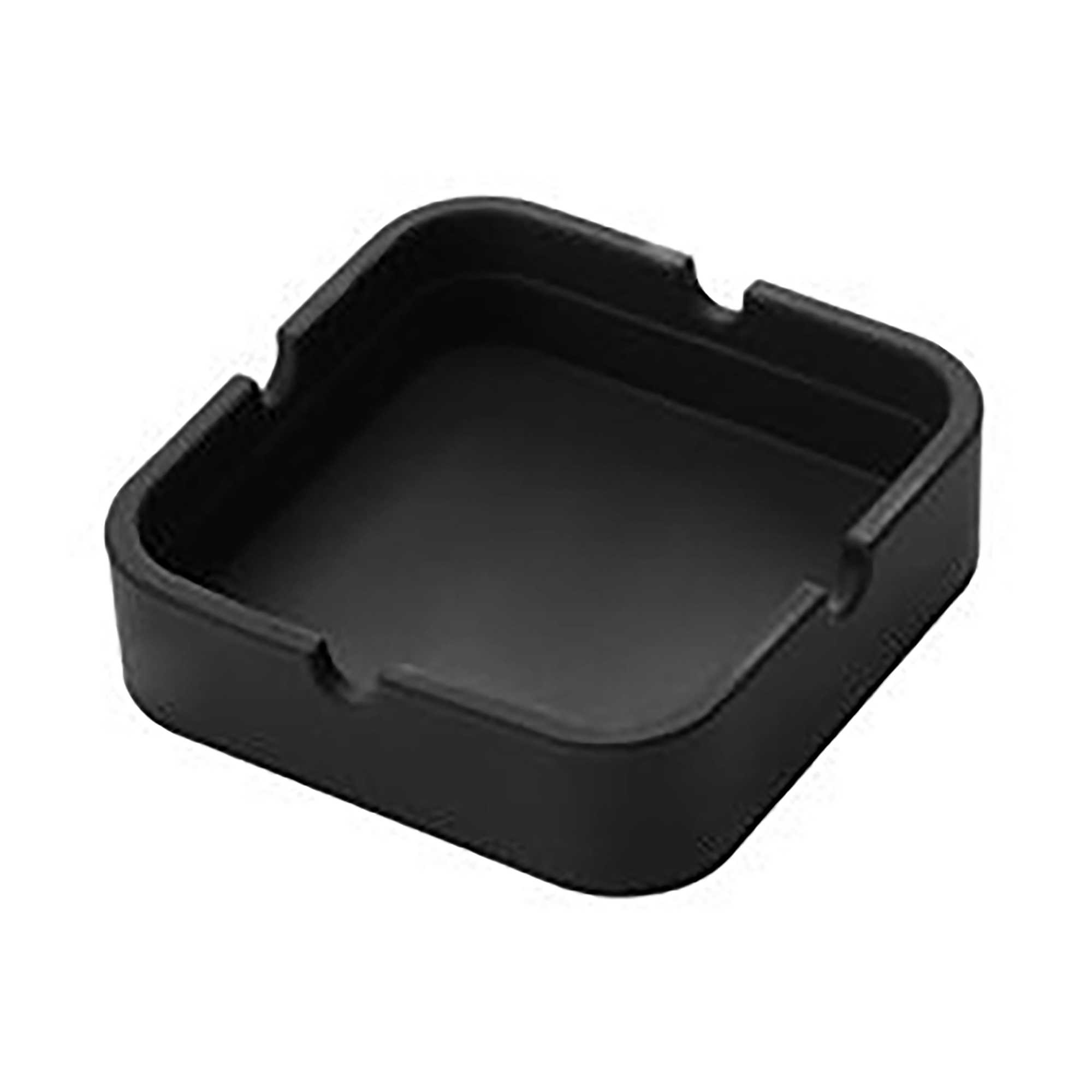 Silicone Square Ashtray with Cigarette Grooves 2