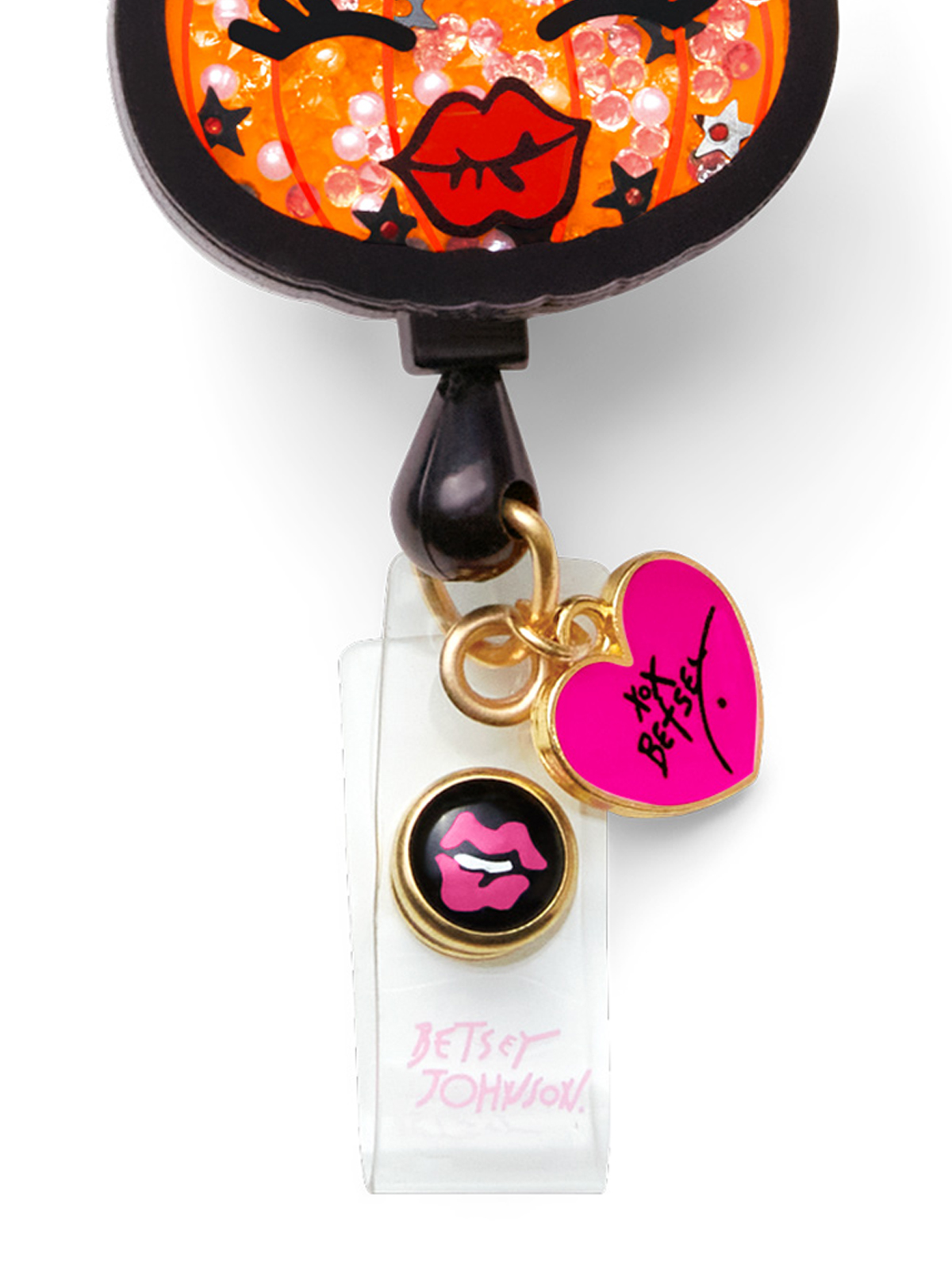koi - Betsey Johnson - Retractable Cord With Snap Badge Holder Badge Reel 17