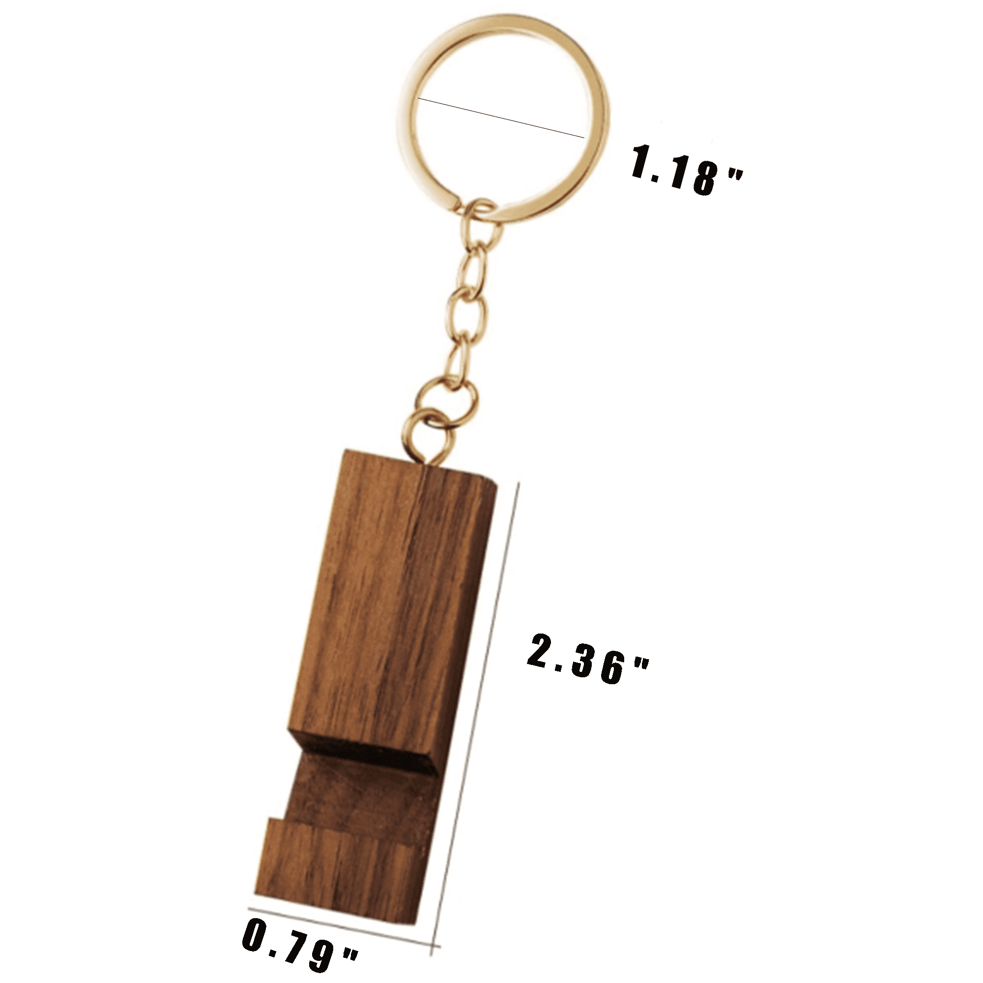 Environmentally Friendly Wooden Mobile Phone Holder Keychain 1