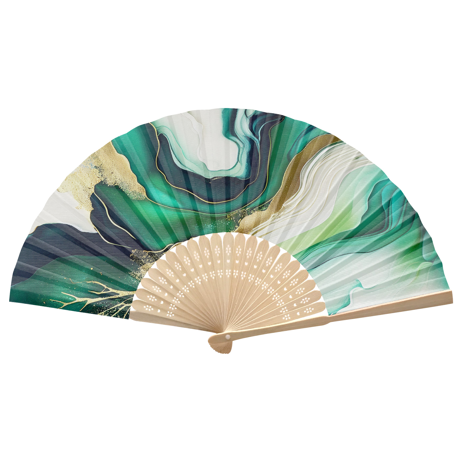 Foldable Bamboo Fan 17