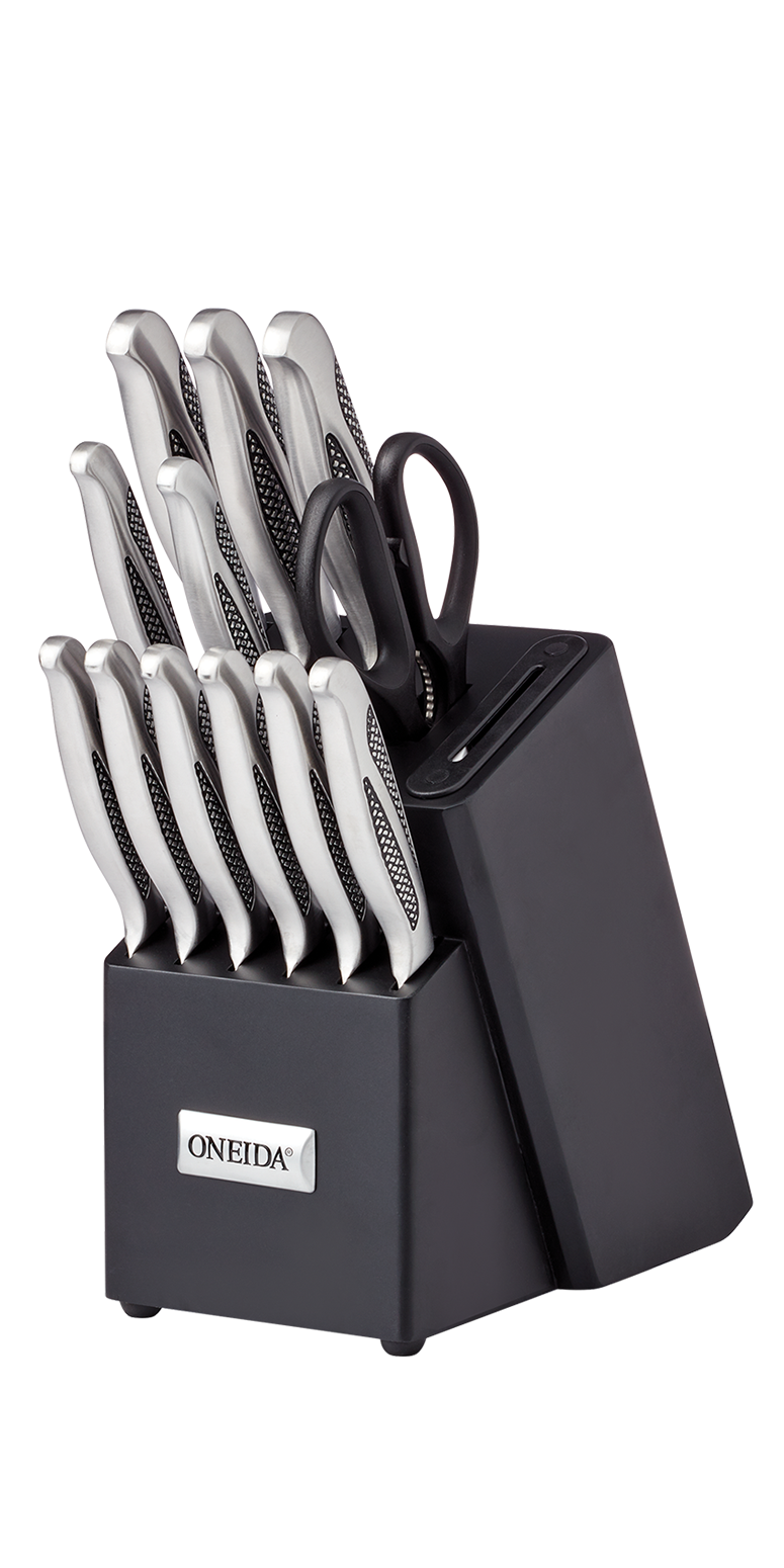 Oneida® 14 Piece Knife Set with Built-in Sharpener 15